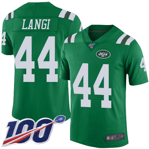 New York Jets Limited Green Men Harvey Langi Jersey NFL Football #44 100th Season Rush Vapor Untouchable